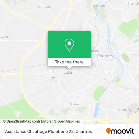 Assistance Chauffage Plomberie 28 map