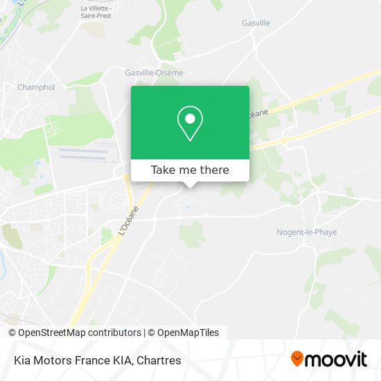 Kia Motors France KIA map