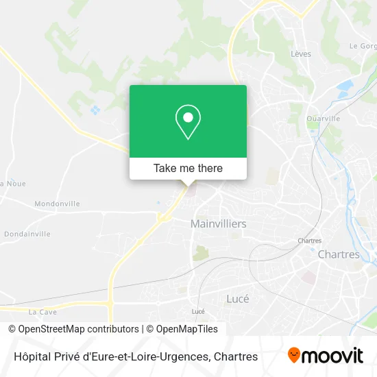 Hôpital Privé d'Eure-et-Loire-Urgences map