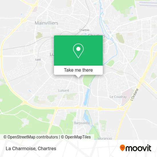 La Charmoise map