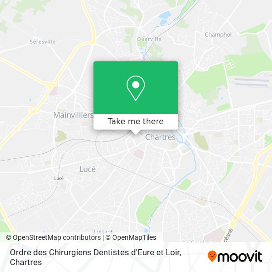 Ordre des Chirurgiens Dentistes d'Eure et Loir map