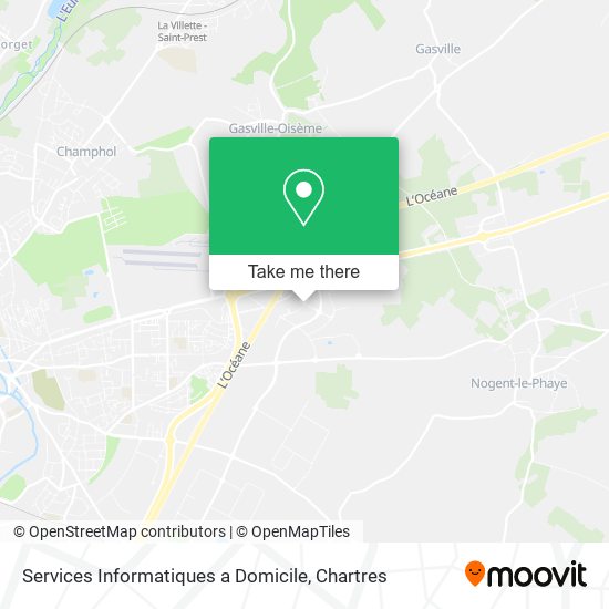 Services Informatiques a Domicile map