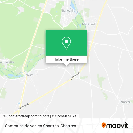 Commune de ver les Chartres map