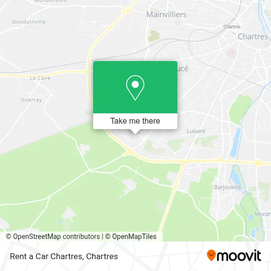 Rent a Car Chartres map