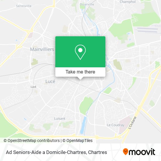 Ad Seniors-Aide a Domicile-Chartres map