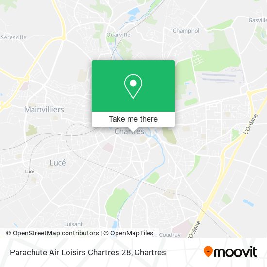 Parachute Air Loisirs Chartres 28 map