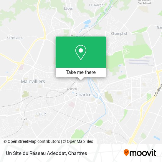 Mapa Un Site du Réseau Adeodat