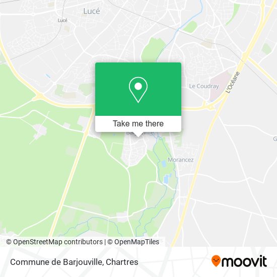 Commune de Barjouville map