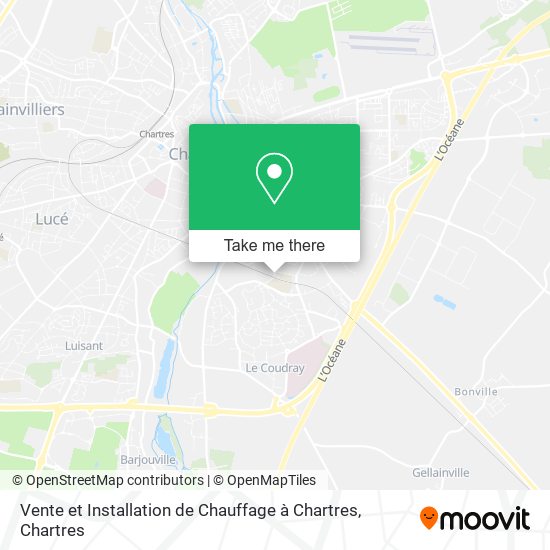 Mapa Vente et Installation de Chauffage à Chartres