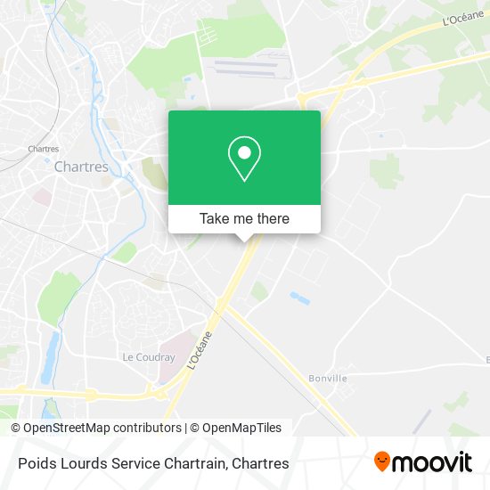 Poids Lourds Service Chartrain map