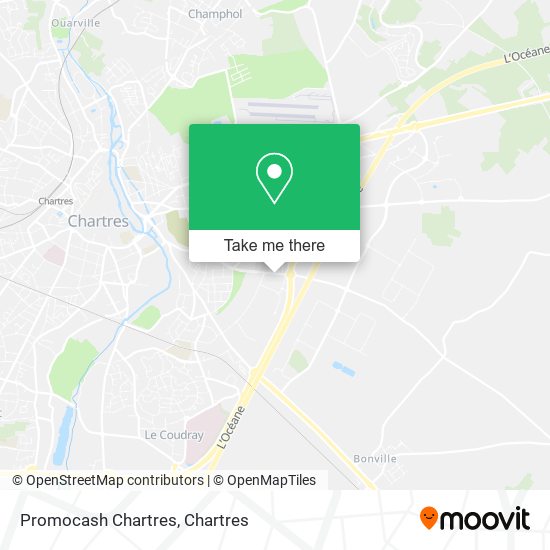 Promocash Chartres map