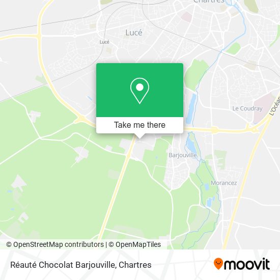 Réauté Chocolat Barjouville map