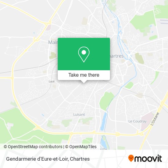 Gendarmerie d'Eure-et-Loir map