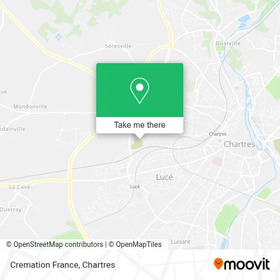 Cremation France map