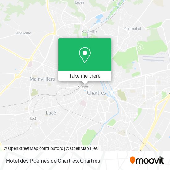 Hôtel des Poèmes de Chartres map