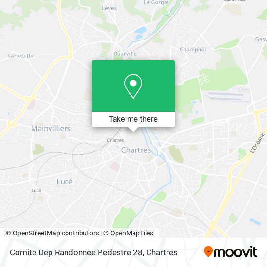 Comite Dep Randonnee Pedestre 28 map