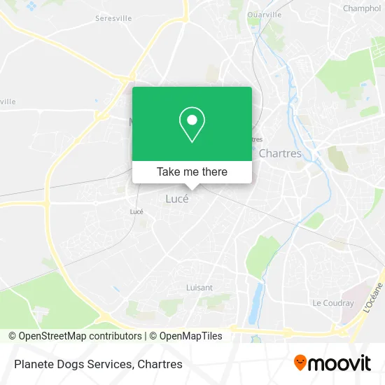 Planete Dogs Services map