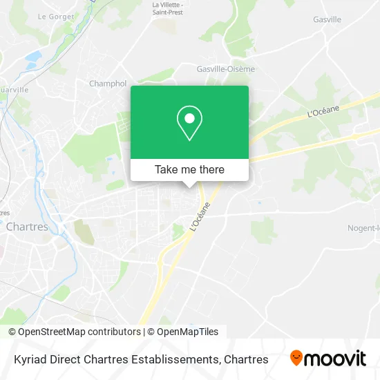 Kyriad Direct Chartres Establissements map