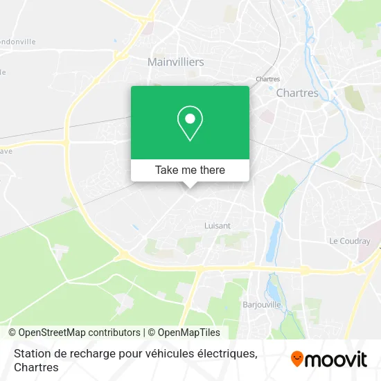 Station de recharge pour véhicules électriques map