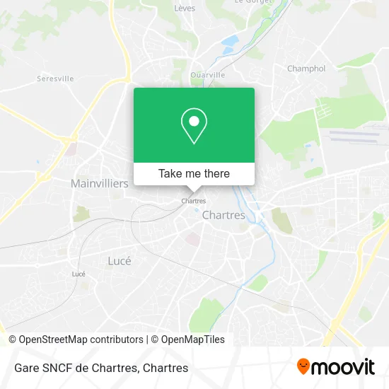 Gare SNCF de Chartres map