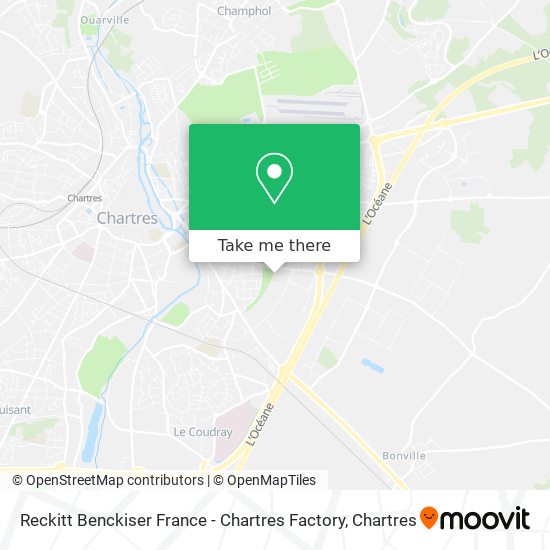 Reckitt Benckiser France - Chartres Factory map