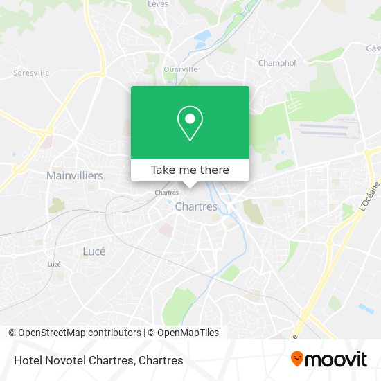 Hotel Novotel Chartres map