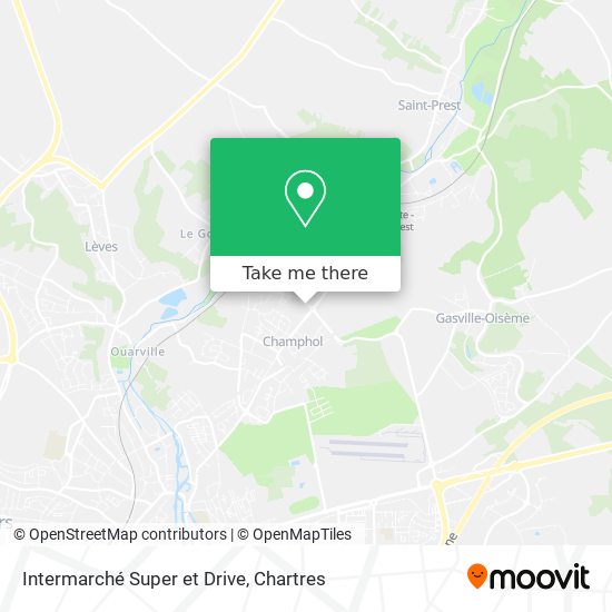 Intermarché Super et Drive map
