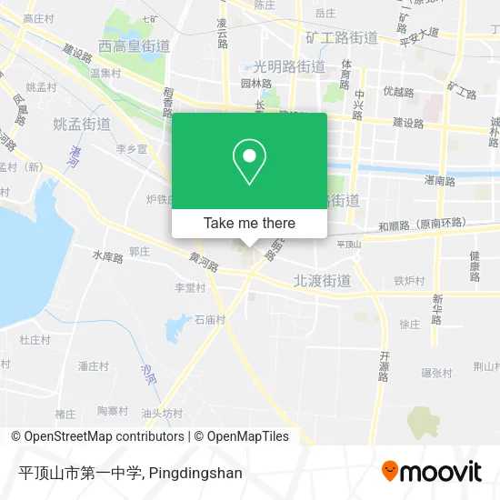 平顶山市第一中学 map
