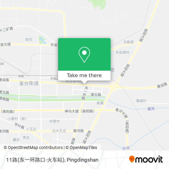 11路(东一环路口-火车站) map