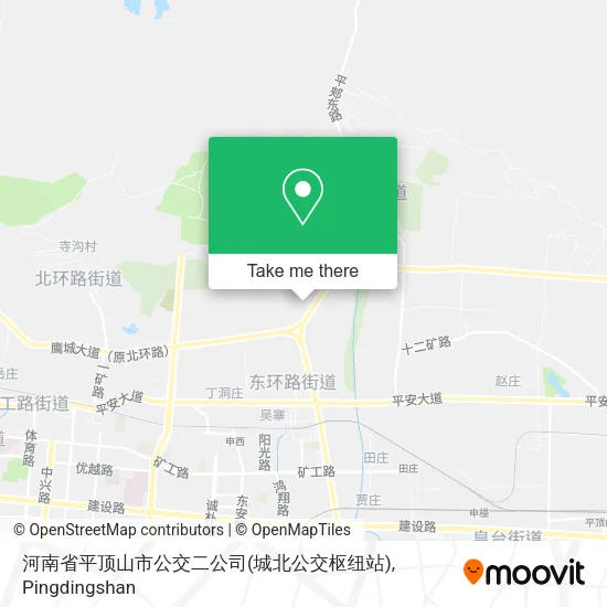 河南省平顶山市公交二公司(城北公交枢纽站) map