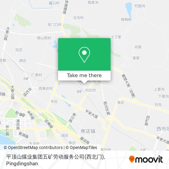 平顶山煤业集团五矿劳动服务公司(西北门) map
