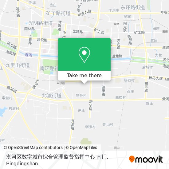 湛河区数字城市综合管理监督指挥中心-南门 map