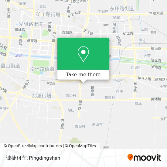 诚捷租车 map
