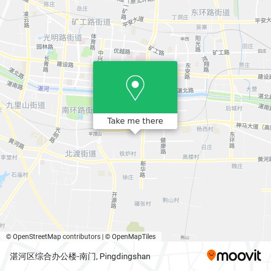 湛河区综合办公楼-南门 map