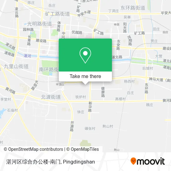 湛河区综合办公楼-南门 map