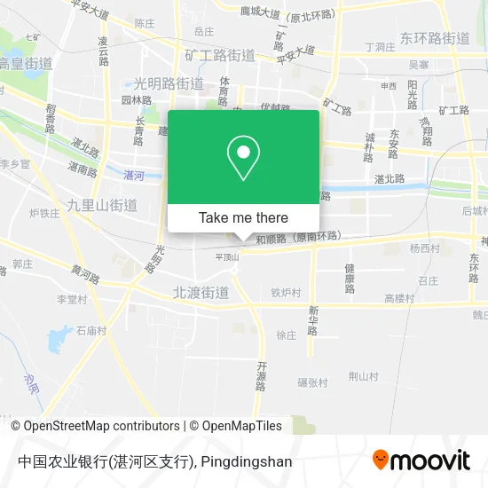 中国农业银行(湛河区支行) map