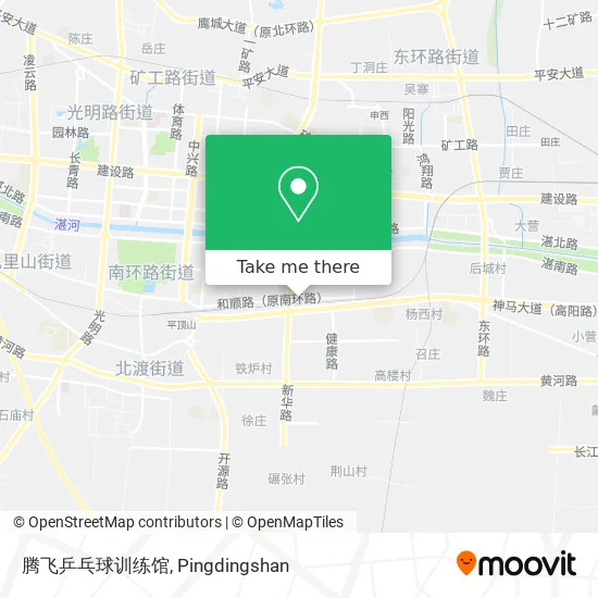 腾飞乒乓球训练馆 map