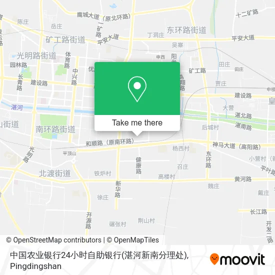 中国农业银行24小时自助银行(湛河新南分理处) map