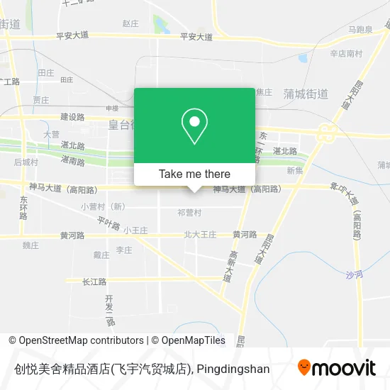 创悦美舍精品酒店(飞宇汽贸城店) map