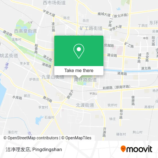 洁净理发店 map