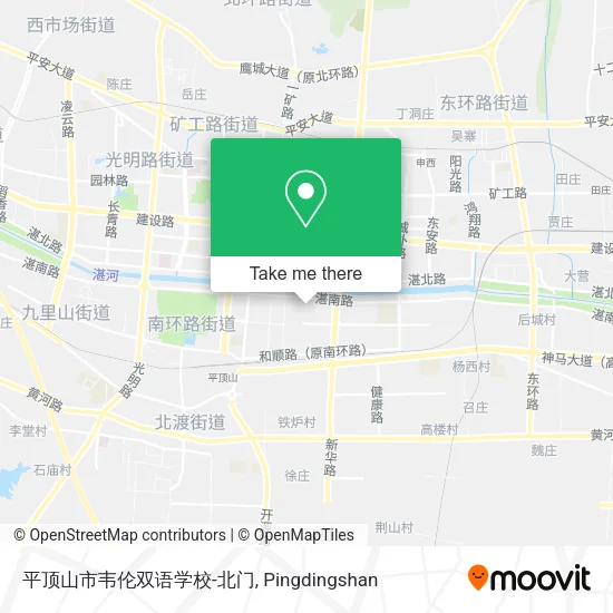 平顶山市韦伦双语学校-北门 map