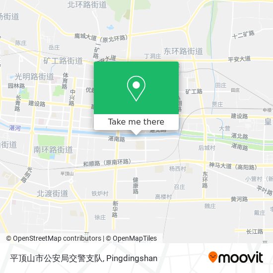 平顶山市公安局交警支队 map