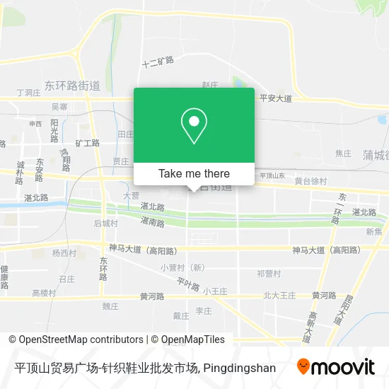 平顶山贸易广场-针织鞋业批发市场 map