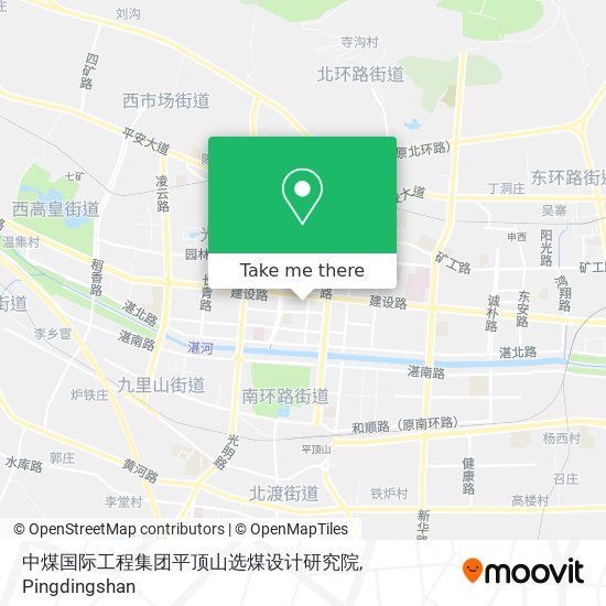 中煤国际工程集团平顶山选煤设计研究院 map