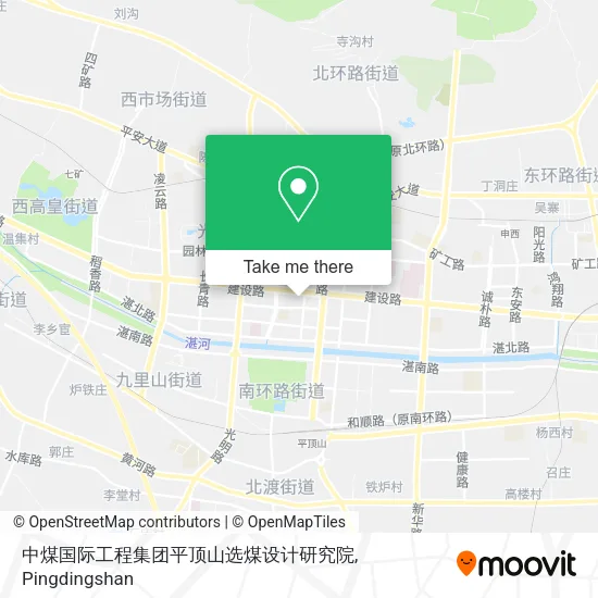 中煤国际工程集团平顶山选煤设计研究院 map