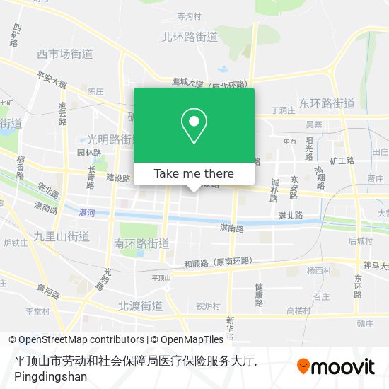 平顶山市劳动和社会保障局医疗保险服务大厅 map
