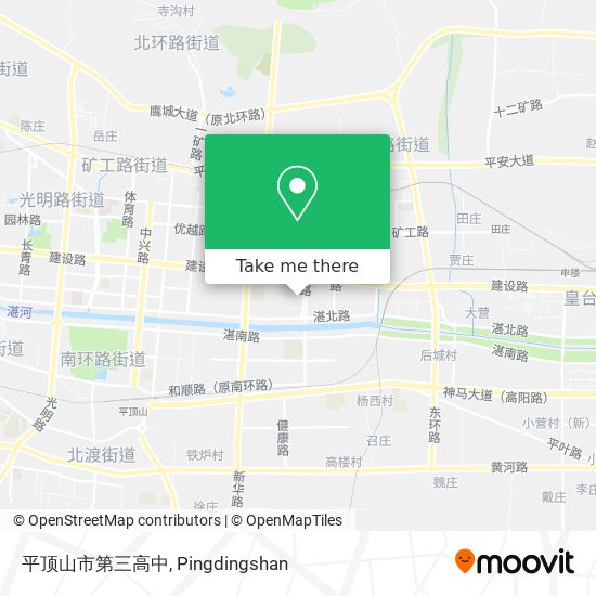 平顶山市第三高中 map