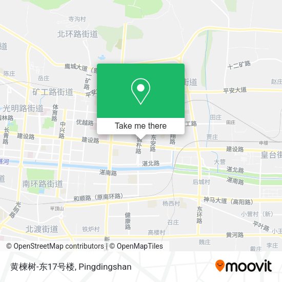 黄楝树-东17号楼 map