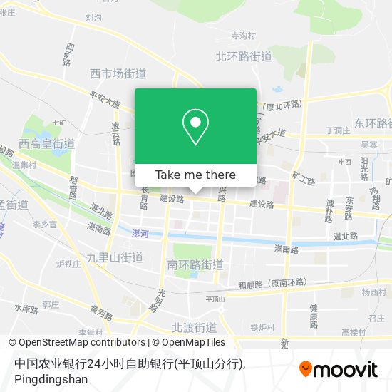 中国农业银行24小时自助银行(平顶山分行) map