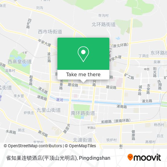 雀知巢连锁酒店(平顶山光明店) map